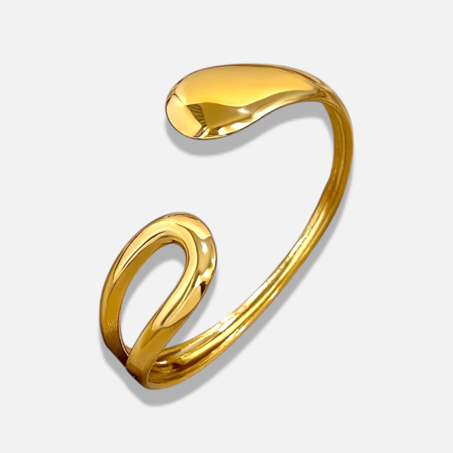 Valenne Teardrop Sculptural Cuff Bracelet