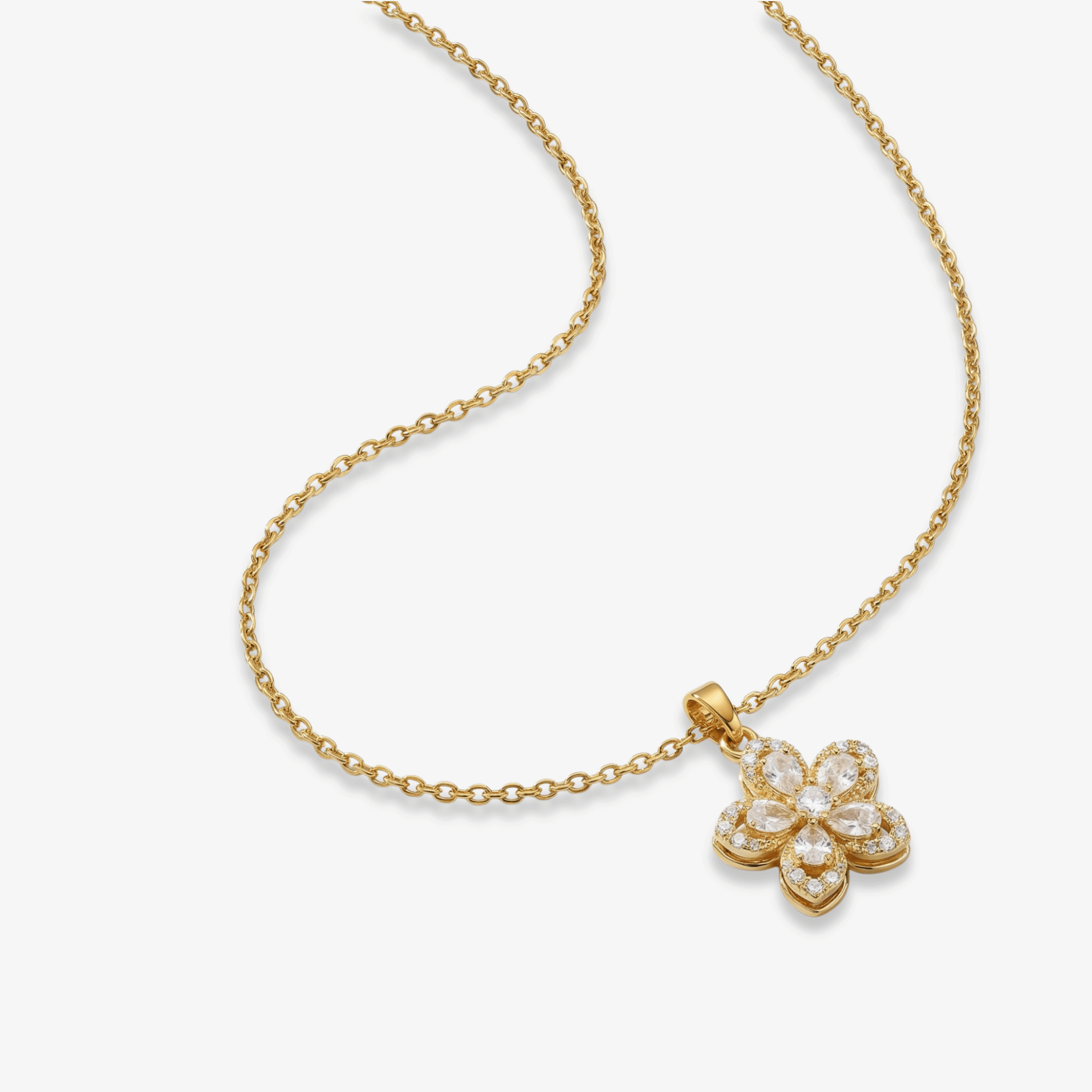 Spinning Floral Princess Necklace