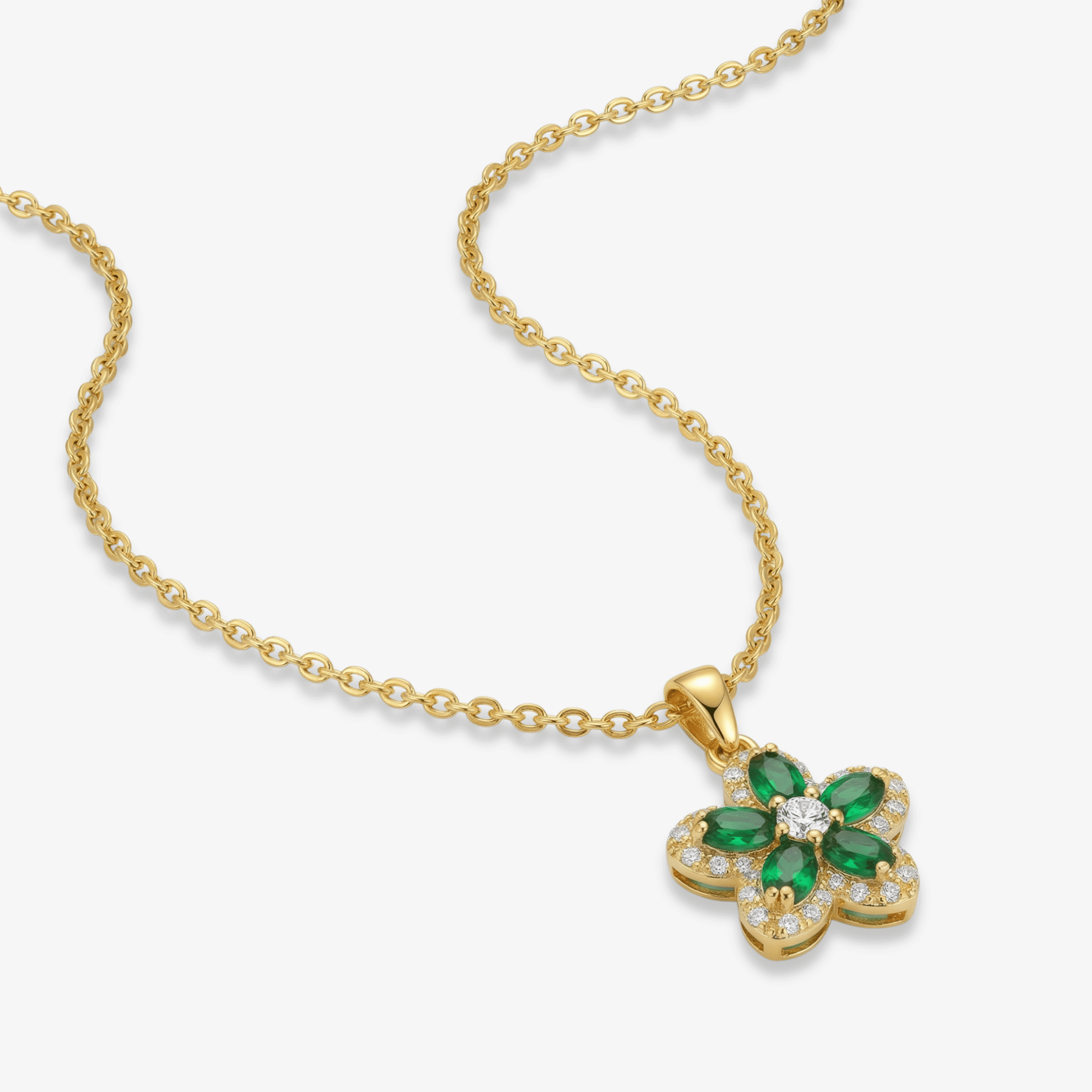 Spinning Floral Princess Necklace
