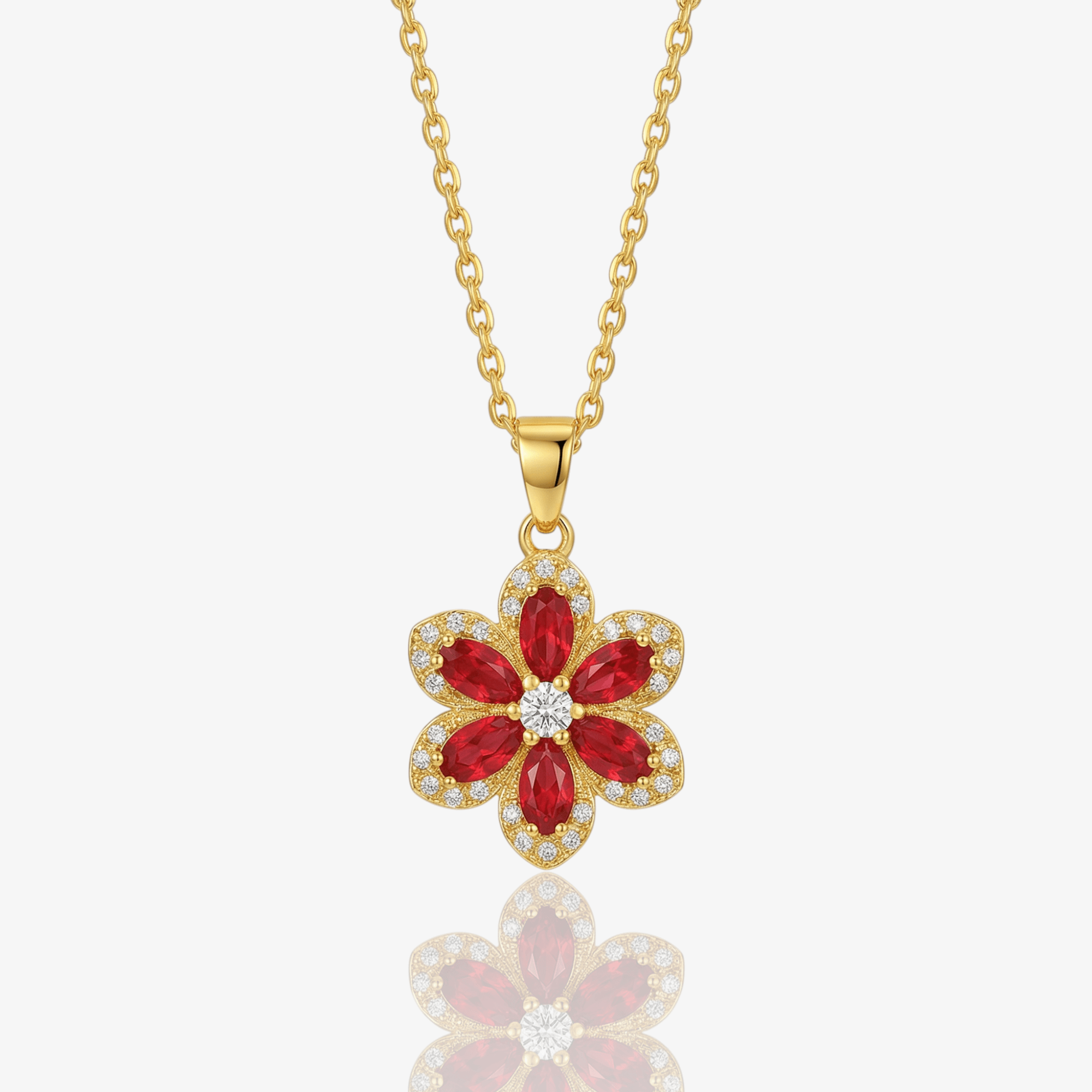Spinning Floral Princess Necklace