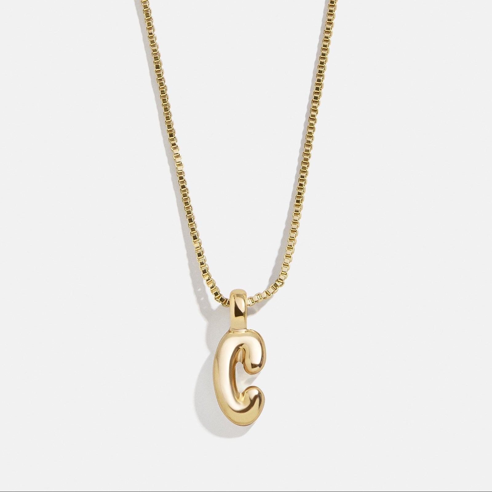 Mini Bubble Initial Necklace