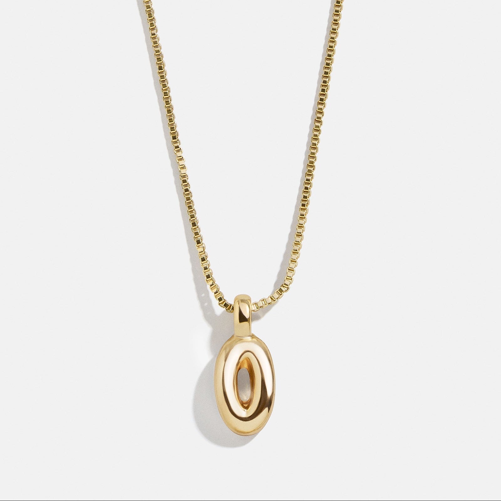 Mini Bubble Initial Necklace