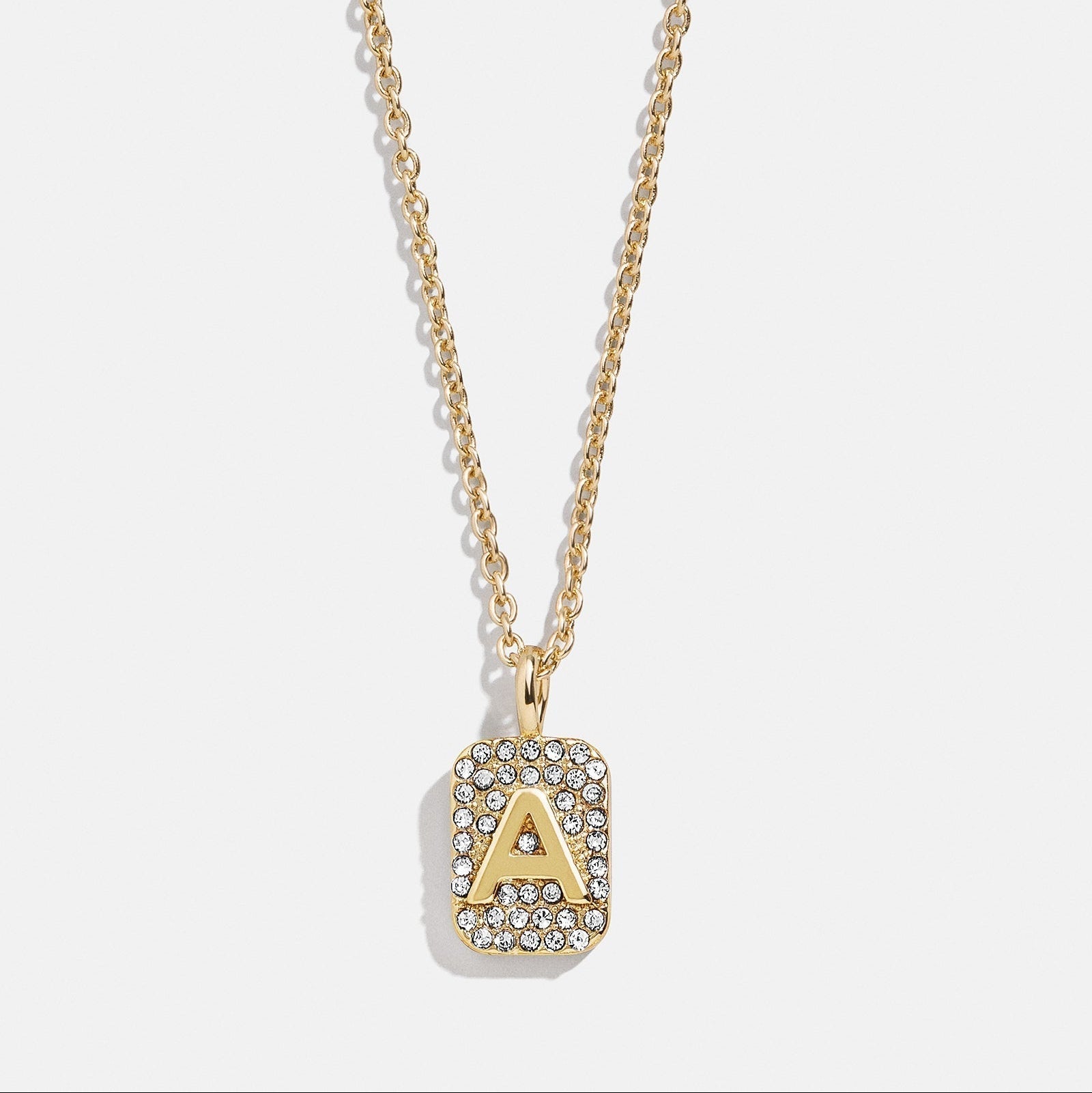 Block Letter Initial Necklace