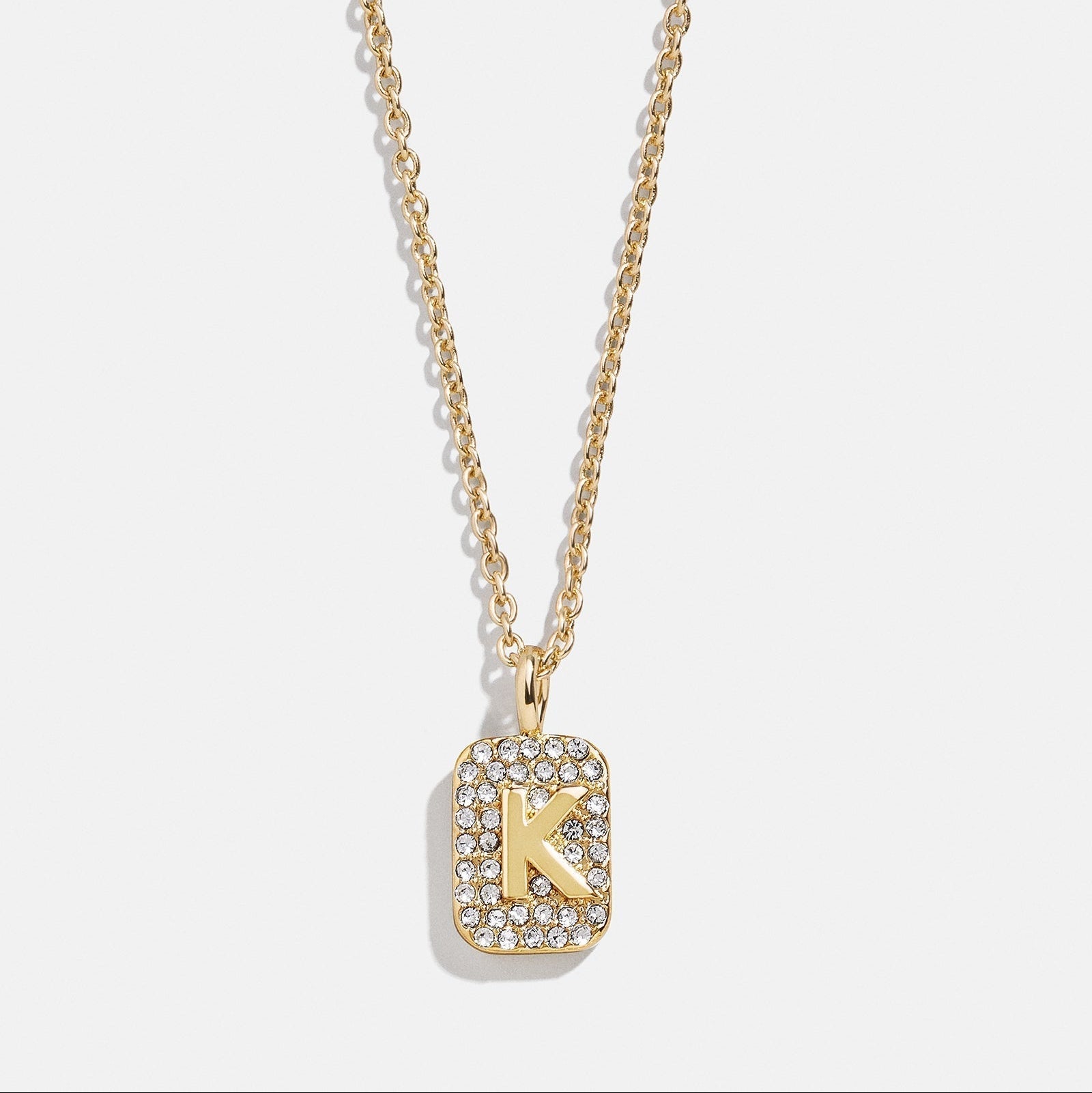 Block Letter Initial Necklace