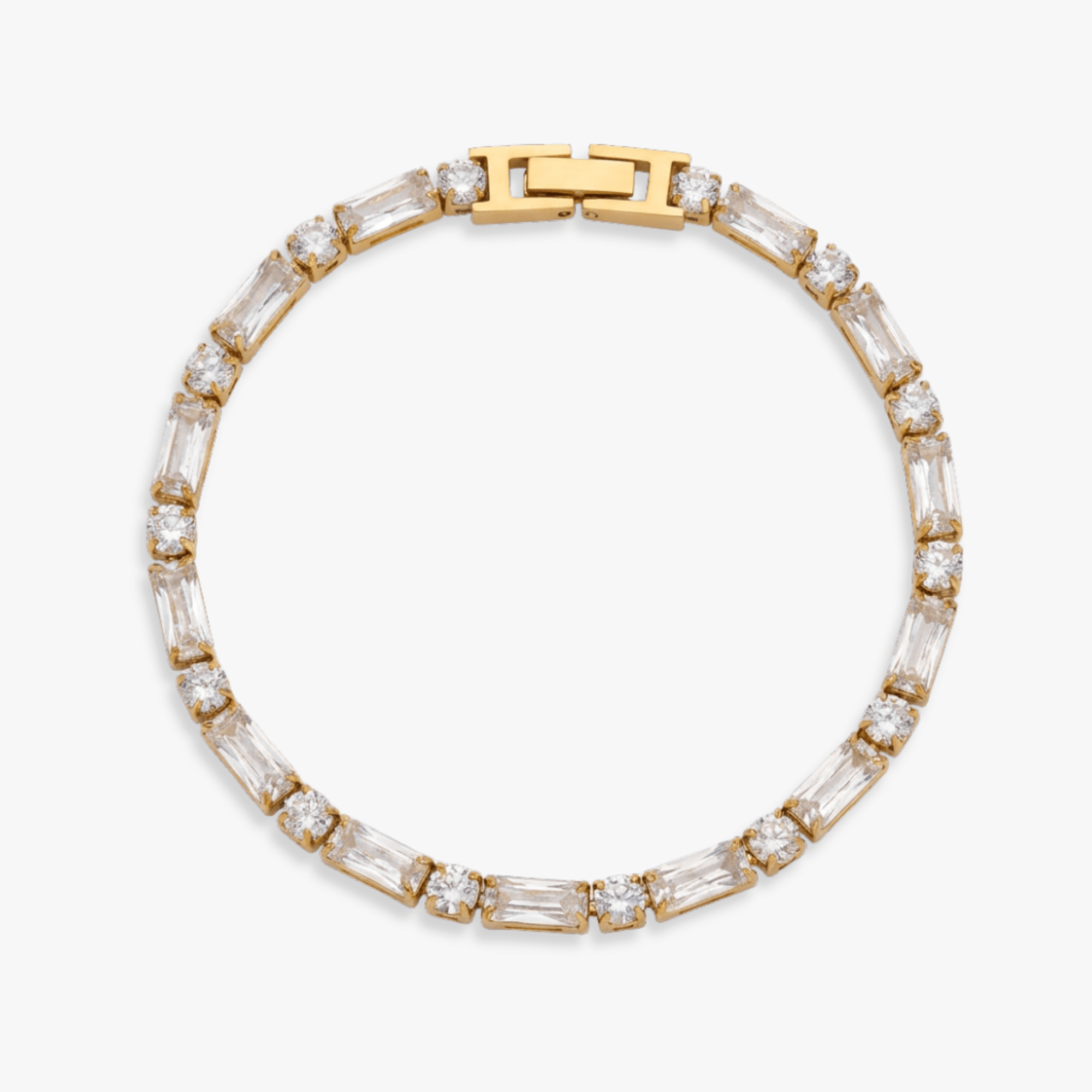 Baguette Tennis Bracelet – gold
