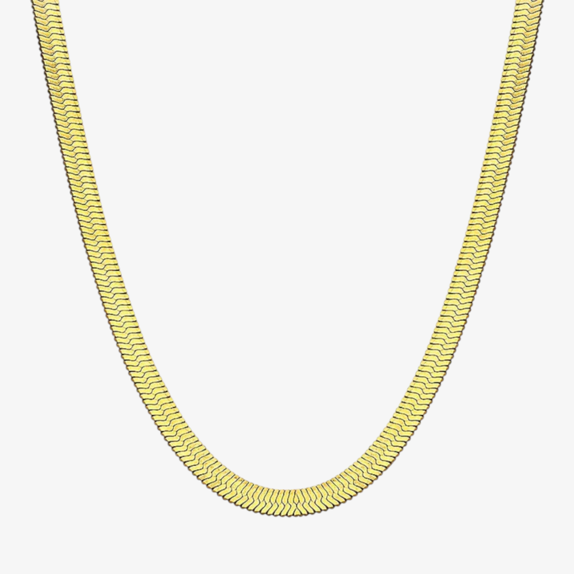 Aurelian Herringbone Necklace – 18k Yellow Gold