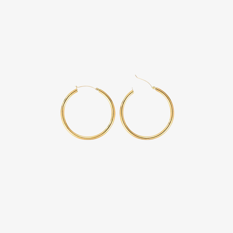 Classic Round Hoop Earrings
