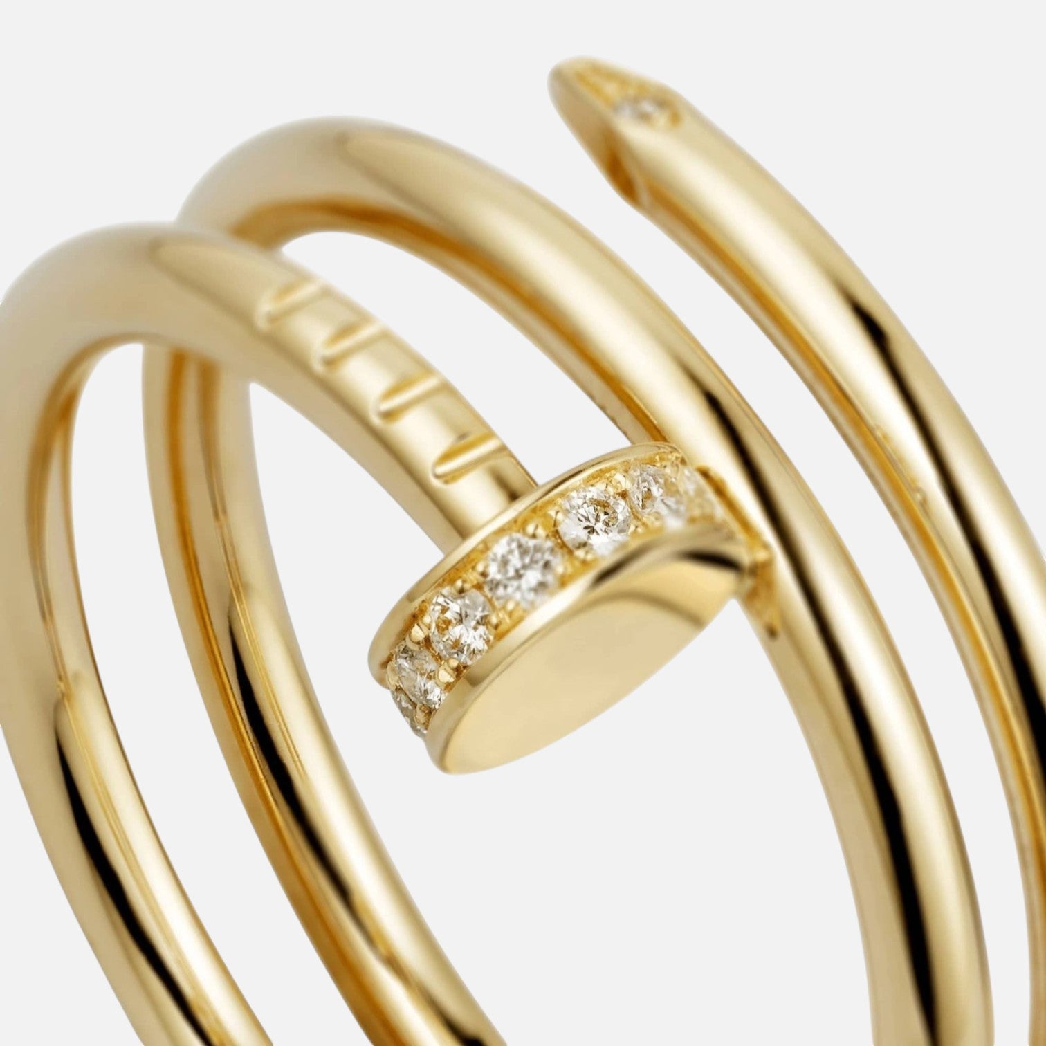 Double Nail Open Ring
