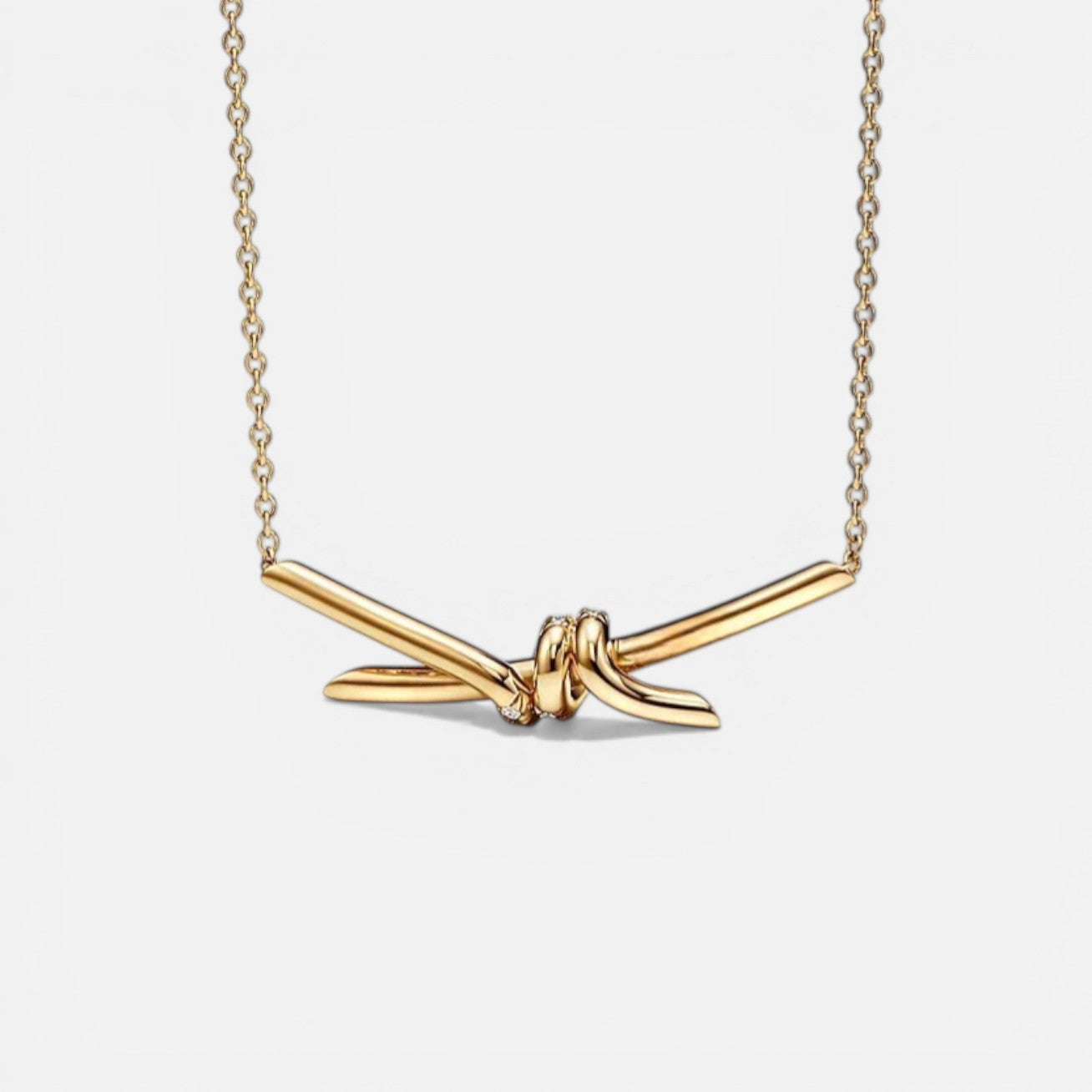 Avelune Knot Pendant Adjustable Necklace