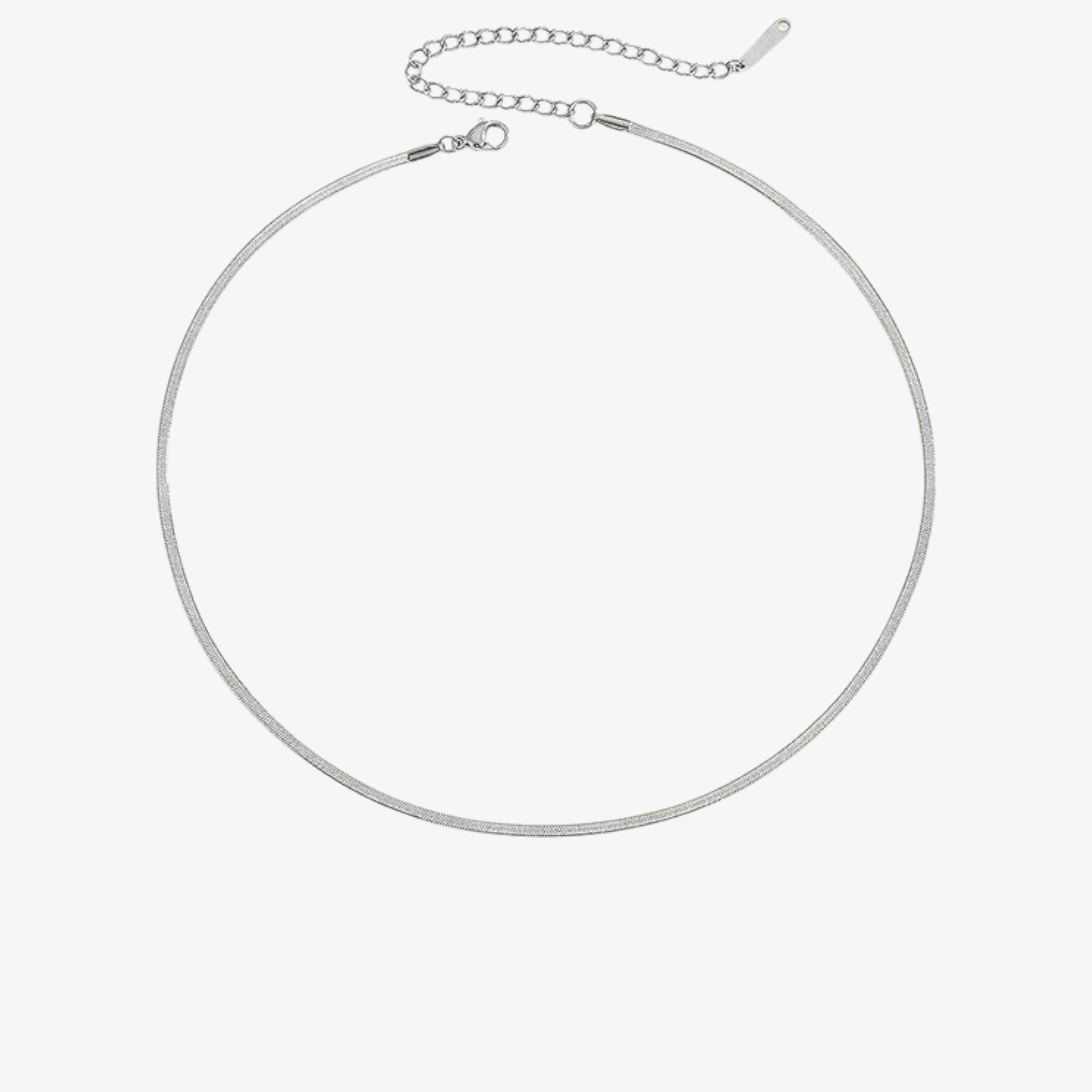 Gold & Silver Herringbone Necklace