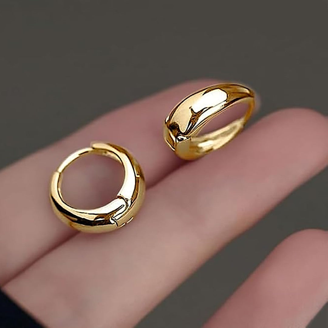 Nova Chunky Hoop Earrings Trio Set