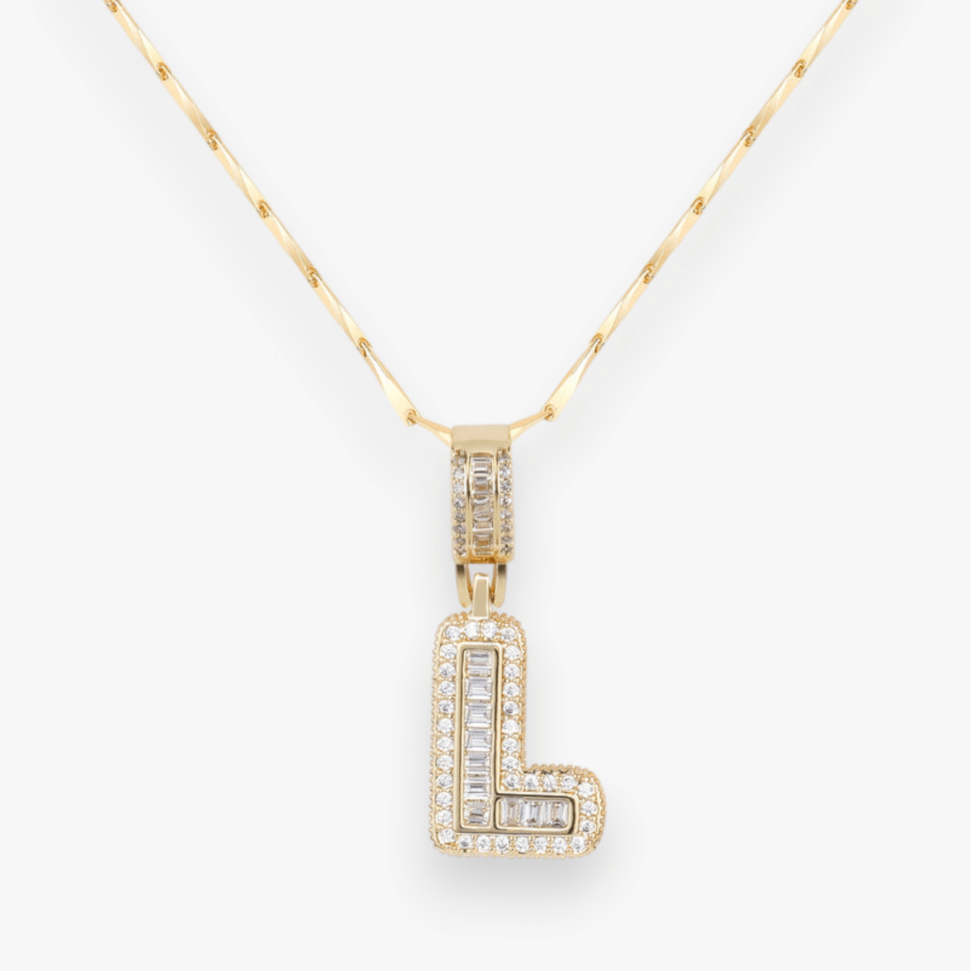 Bold Letter Initial Necklace