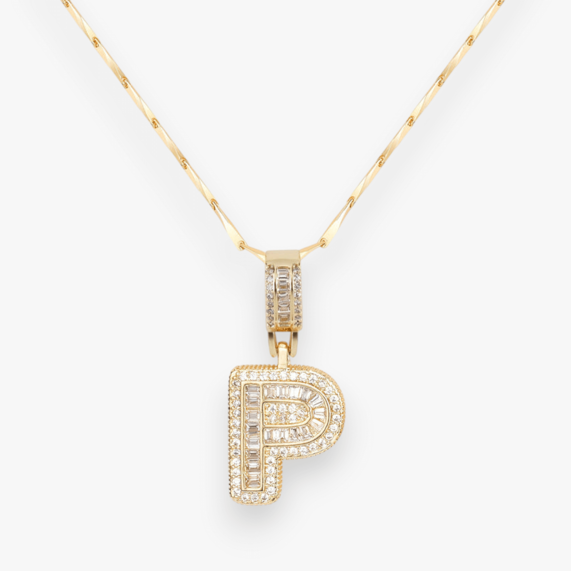 Bold Letter Initial Necklace