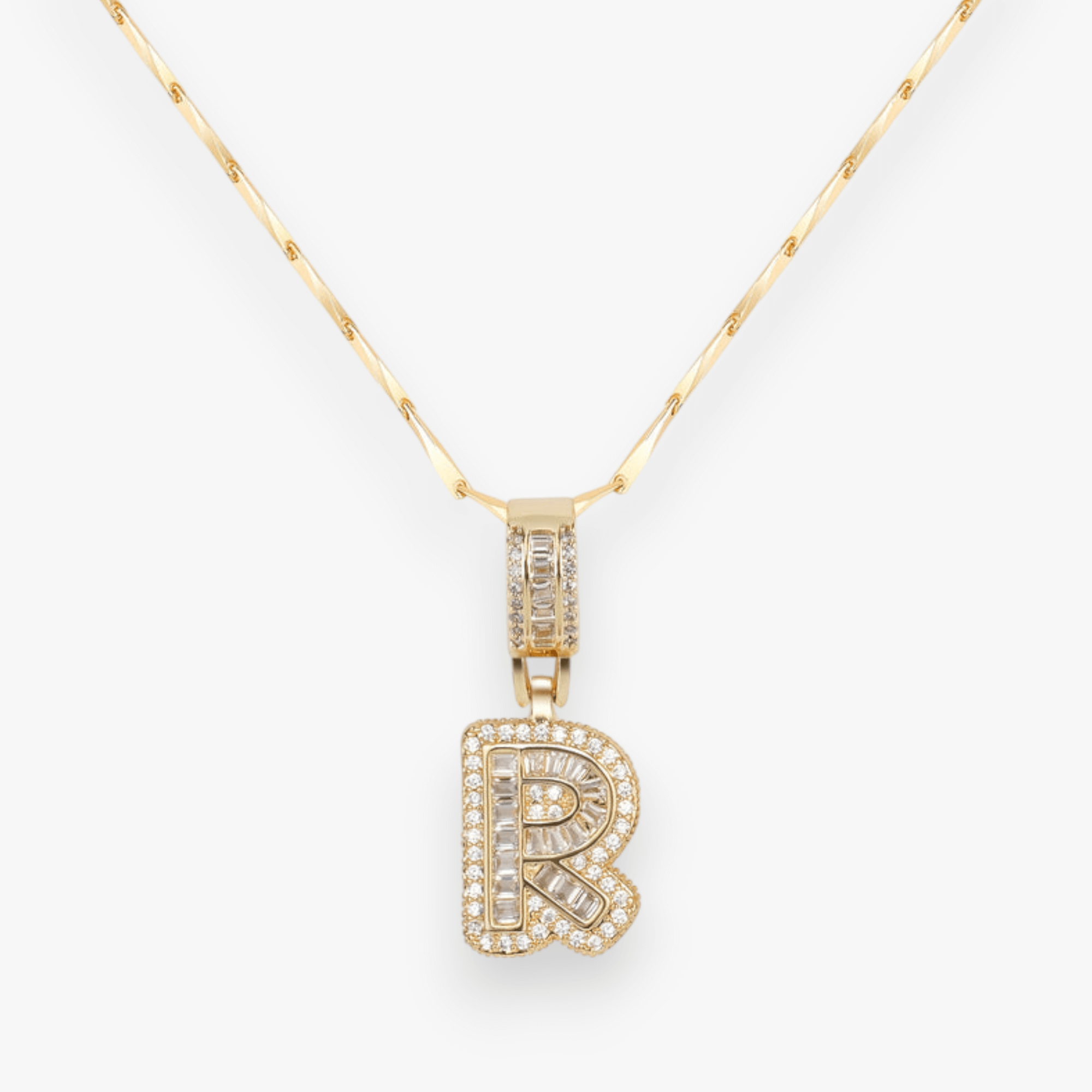 Bold Letter Initial Necklace