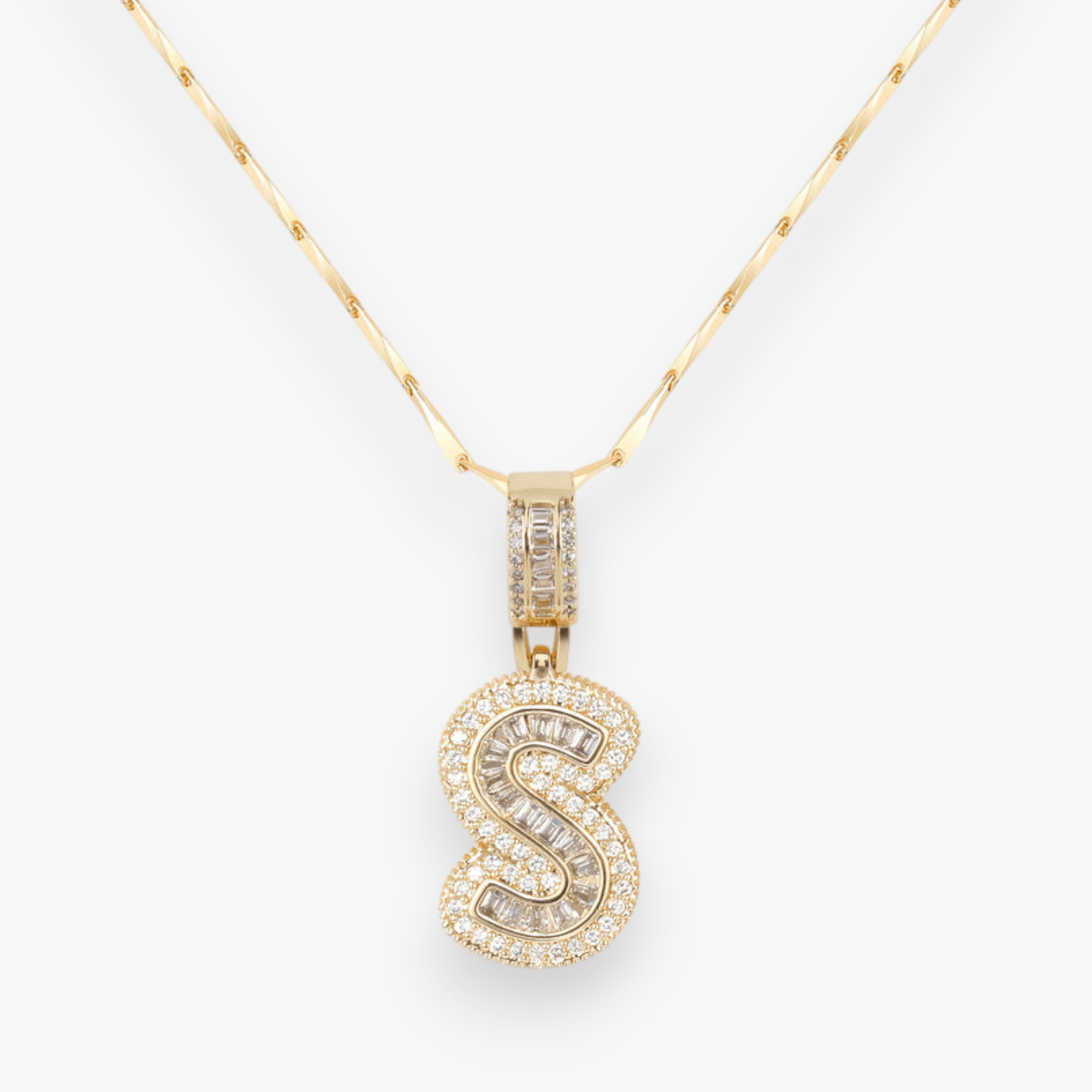 Bold Letter Initial Necklace