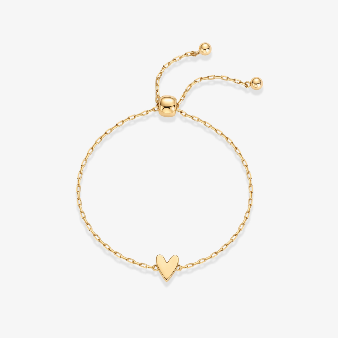 Double Heart Charm Bracelet Duo
