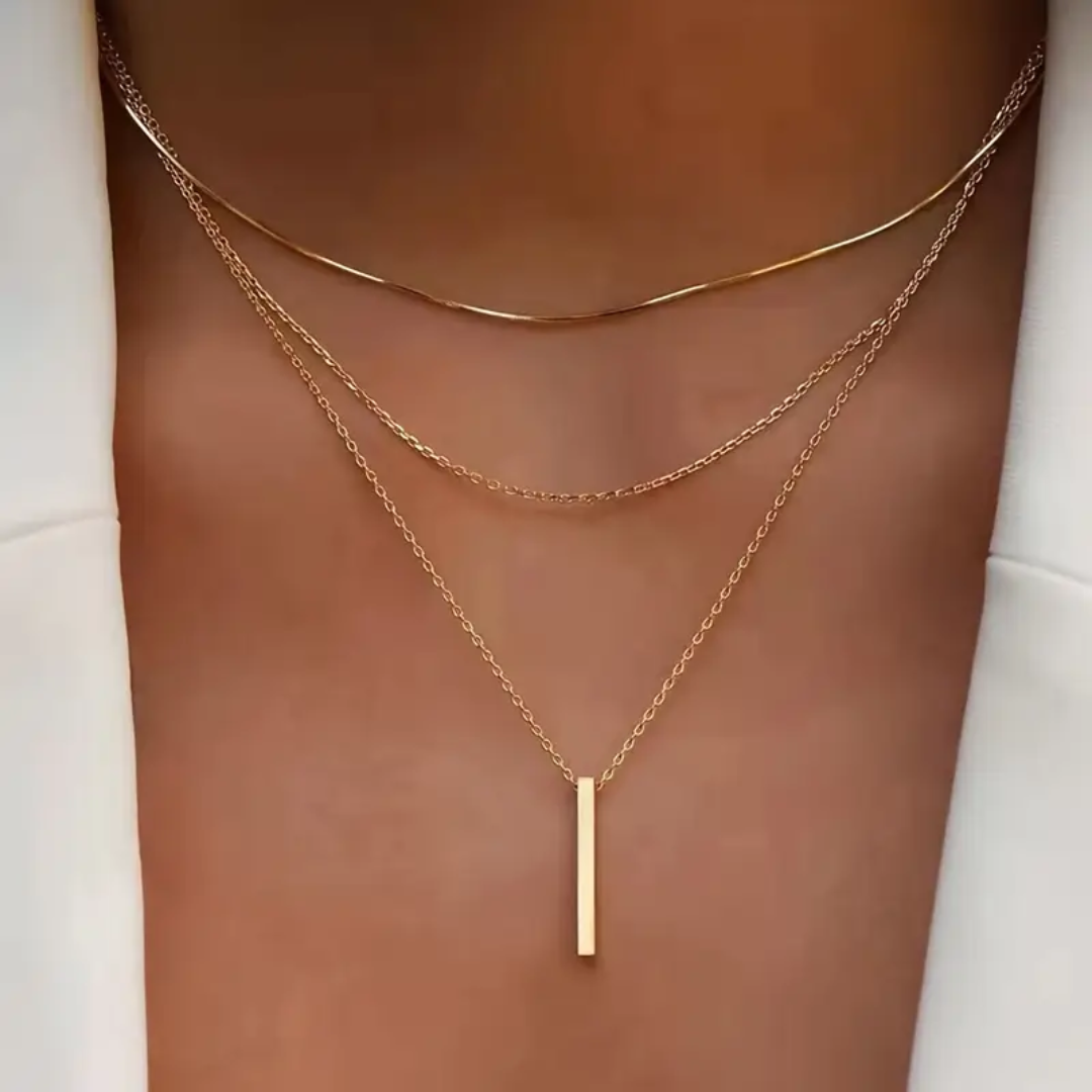 Aria Boho Bar Layered Necklace