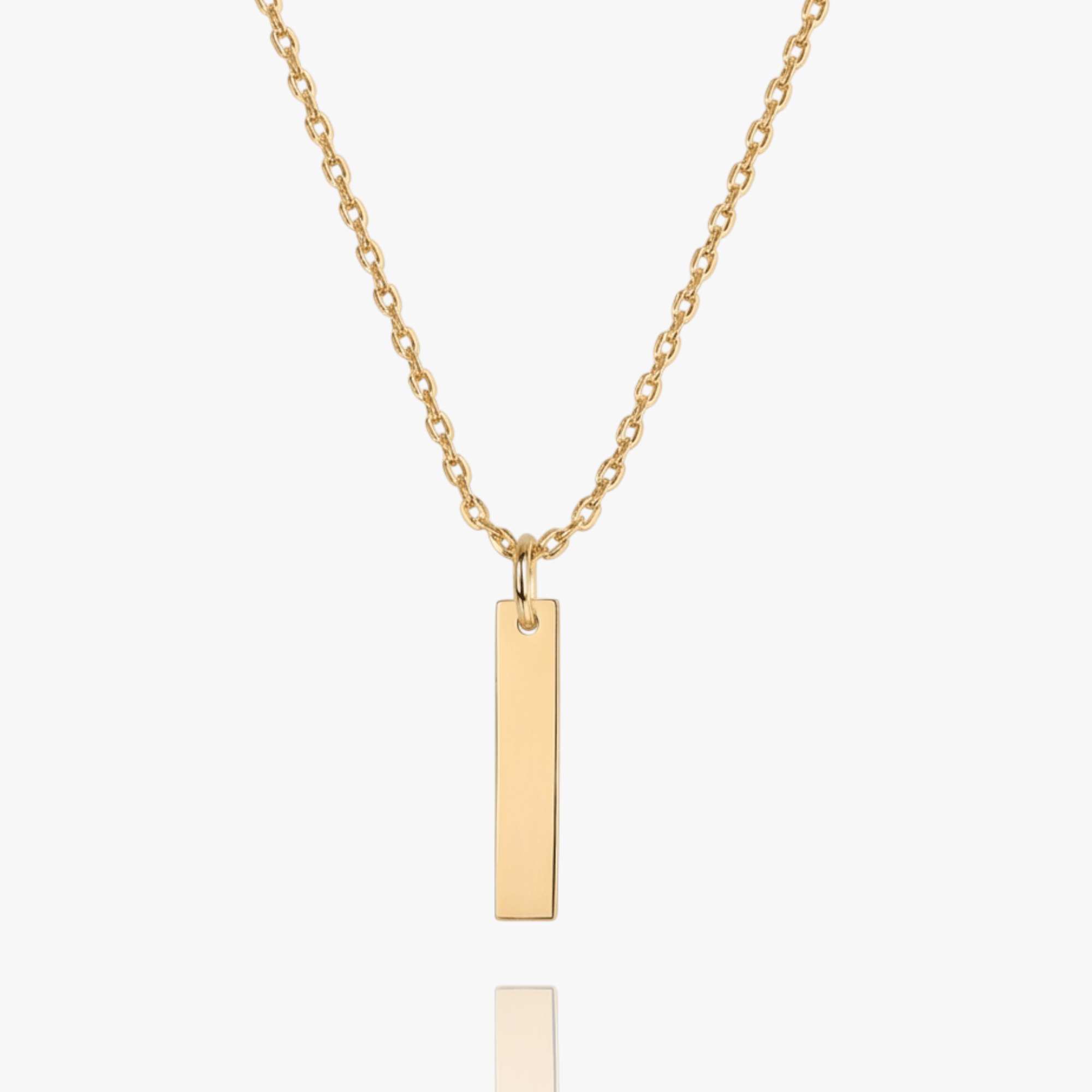 Minimal Bar Pendant – Yellow Gold