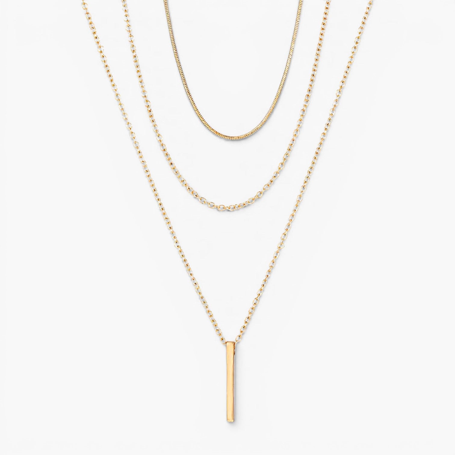 Aria Boho Bar Layered Necklace