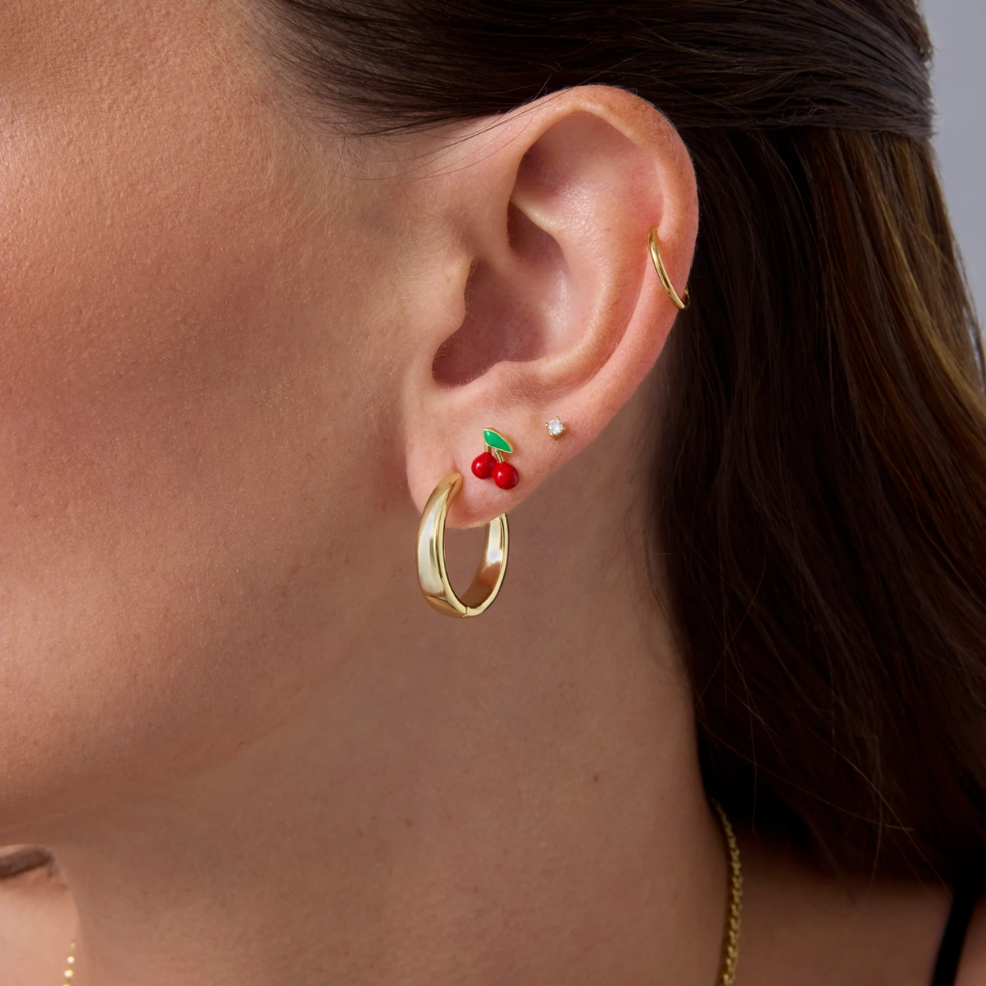 Flat Back Stud Earring Set – Mixed Shapes