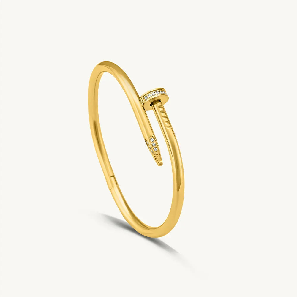 Nail Bangle Bracelet – GOLD