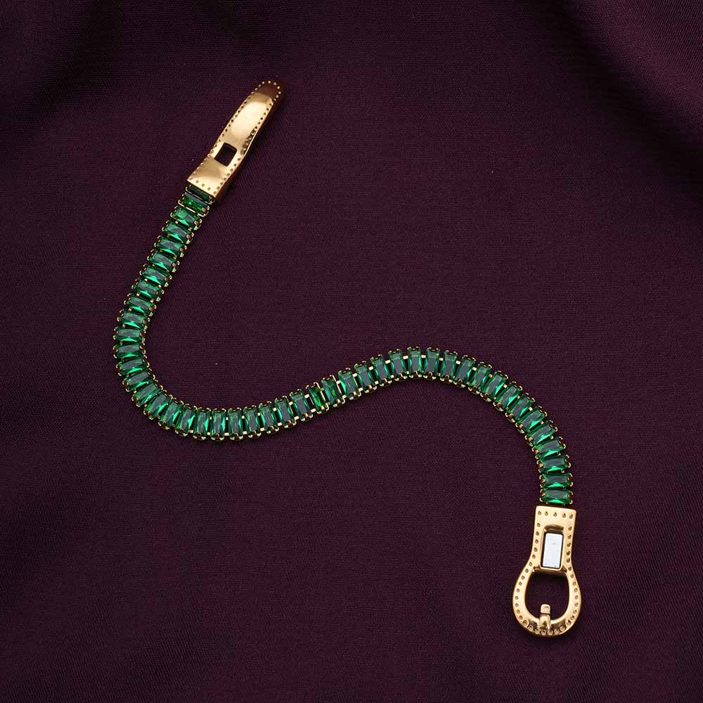 Green Baguette Tennis Bracelet