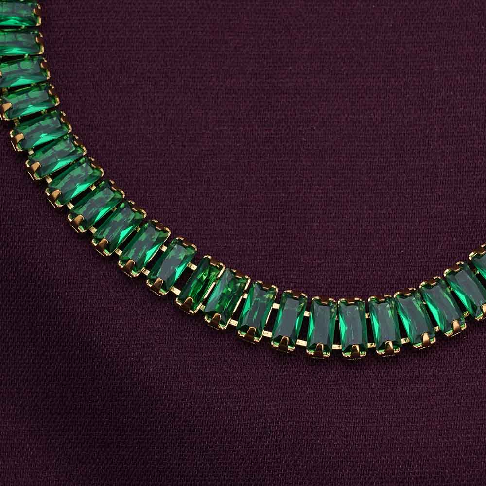 Green Baguette Tennis Bracelet