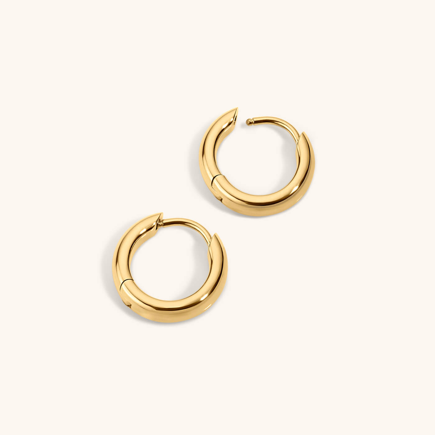 Bold Huggie Hoops, 12mm
