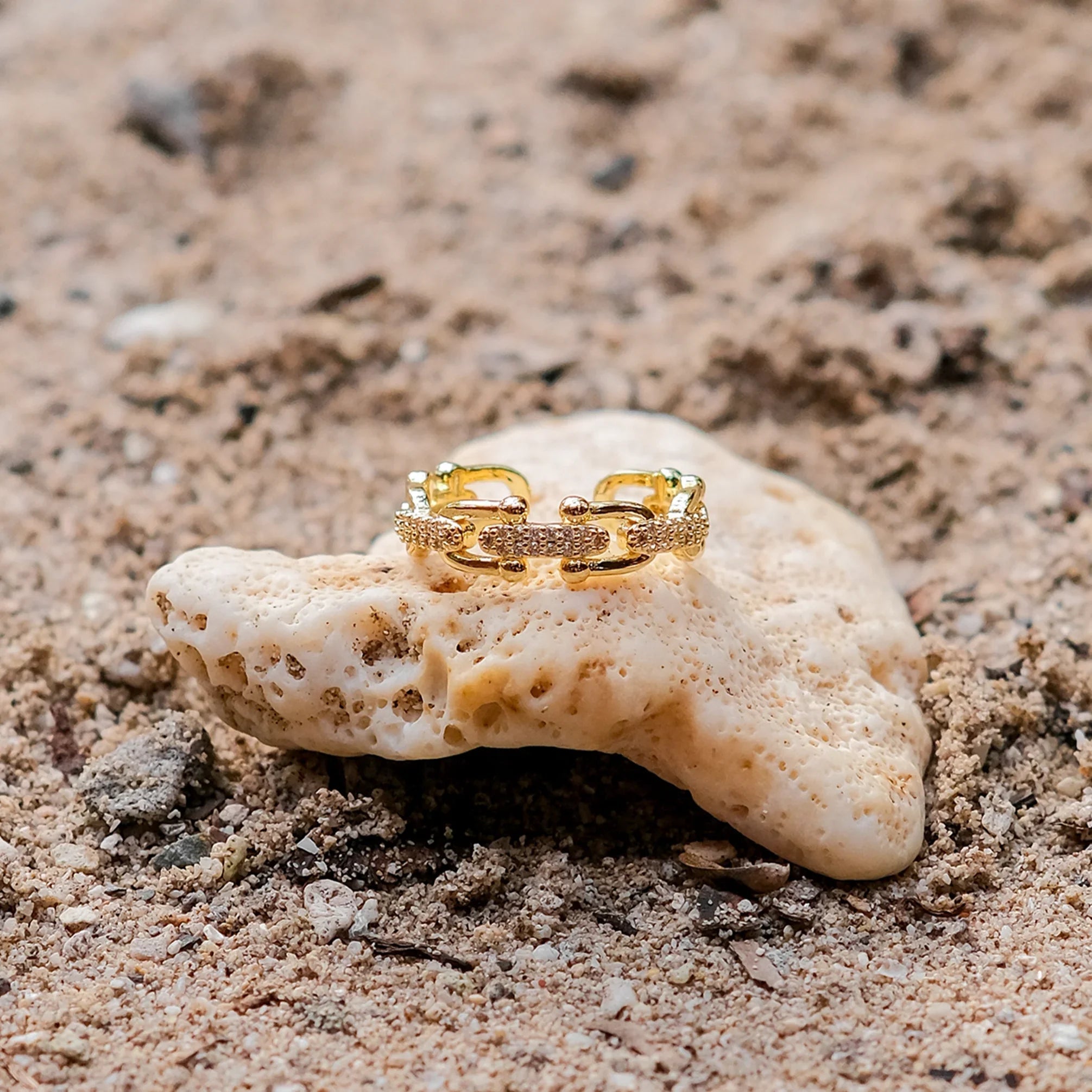 Open Band Sparkle Ring