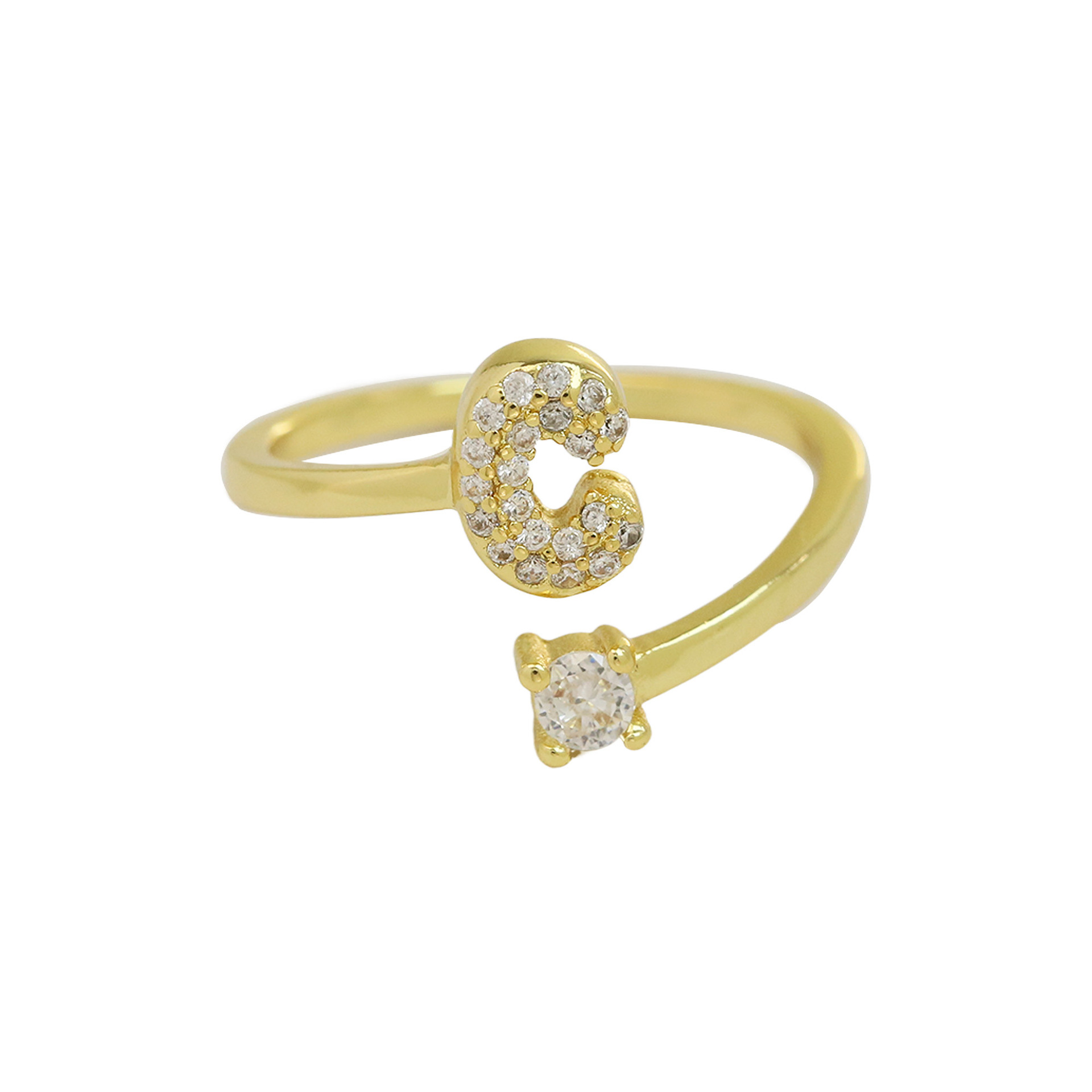 Bubble Initial Wrap Ring
