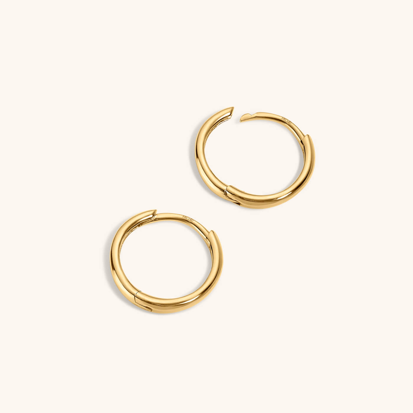 Classic Huggie Hoops in 14k gold plated