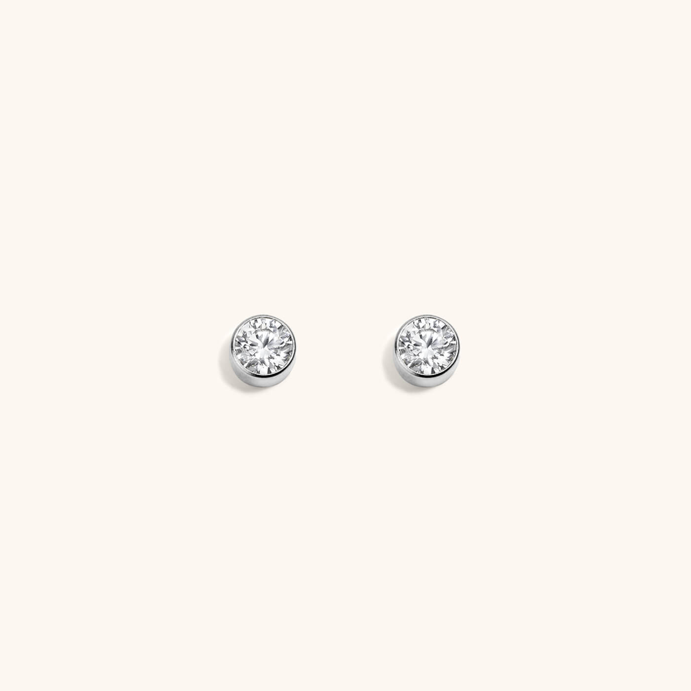 Celestial Crystal Bezel Solitaire Studs