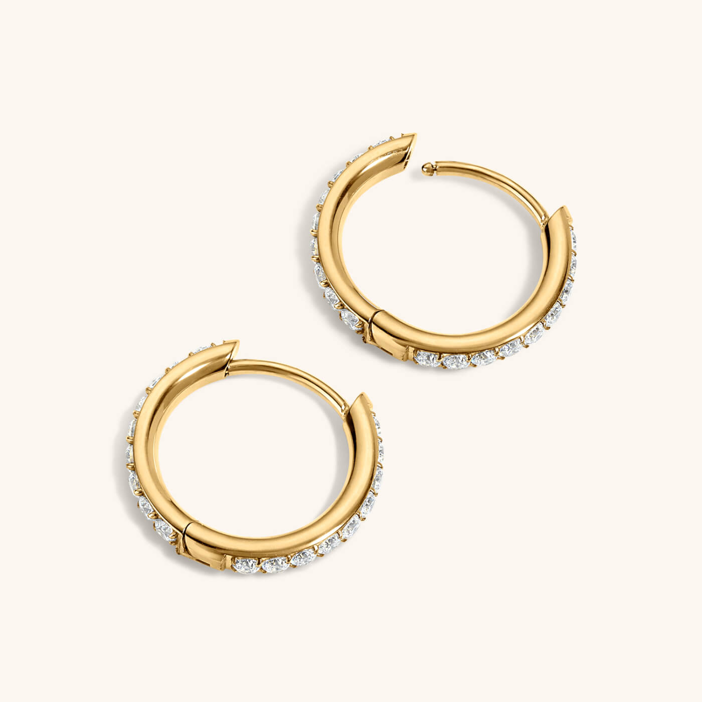Pavé Hoops, 14mm