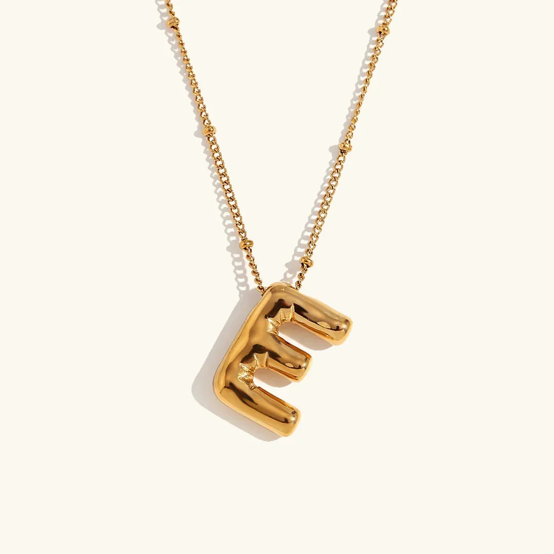 Balloon Initial Pendant Necklace