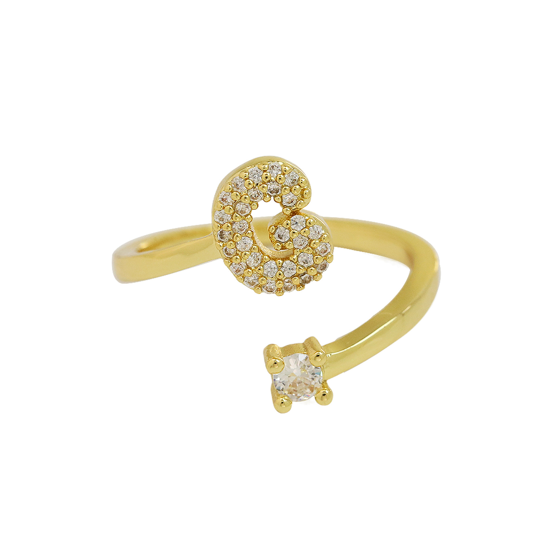 Bubble Initial Wrap Ring