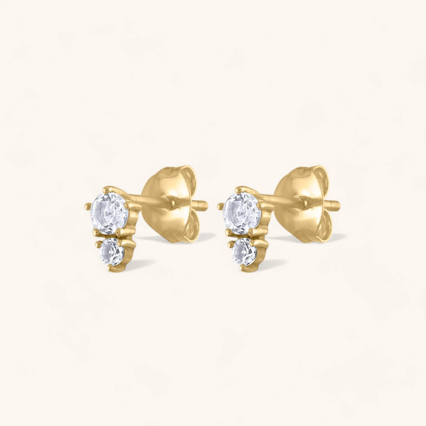 Gaia Studs in 14k gold plated – Pair of Earrings