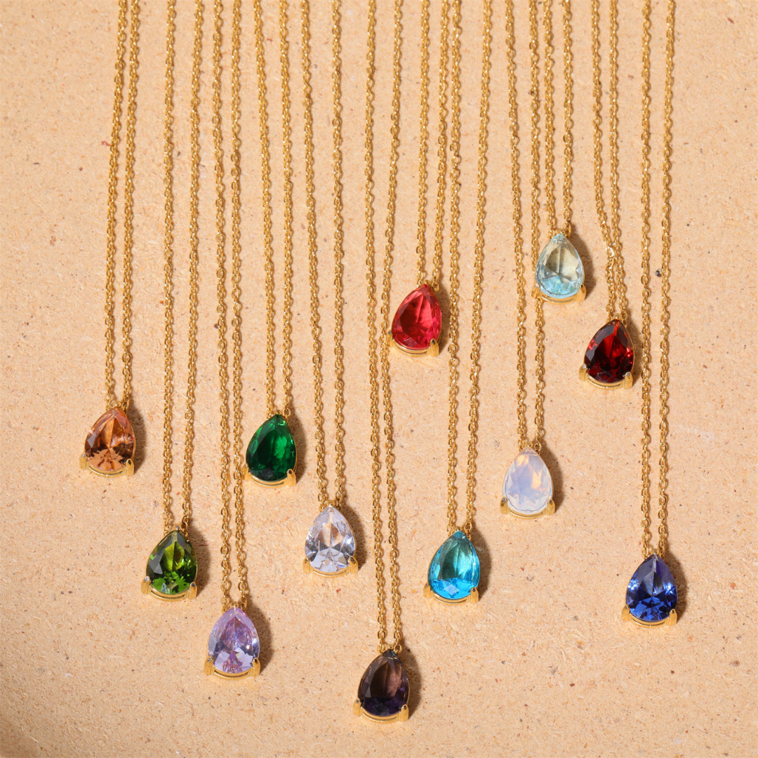 Glow Birthstone Pendant Necklace