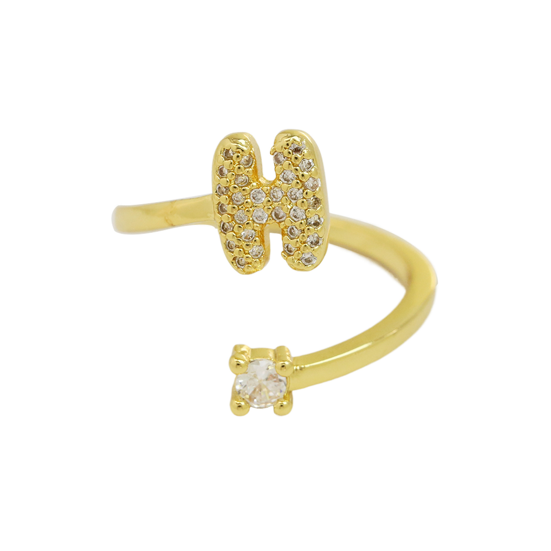 Bubble Initial Wrap Ring