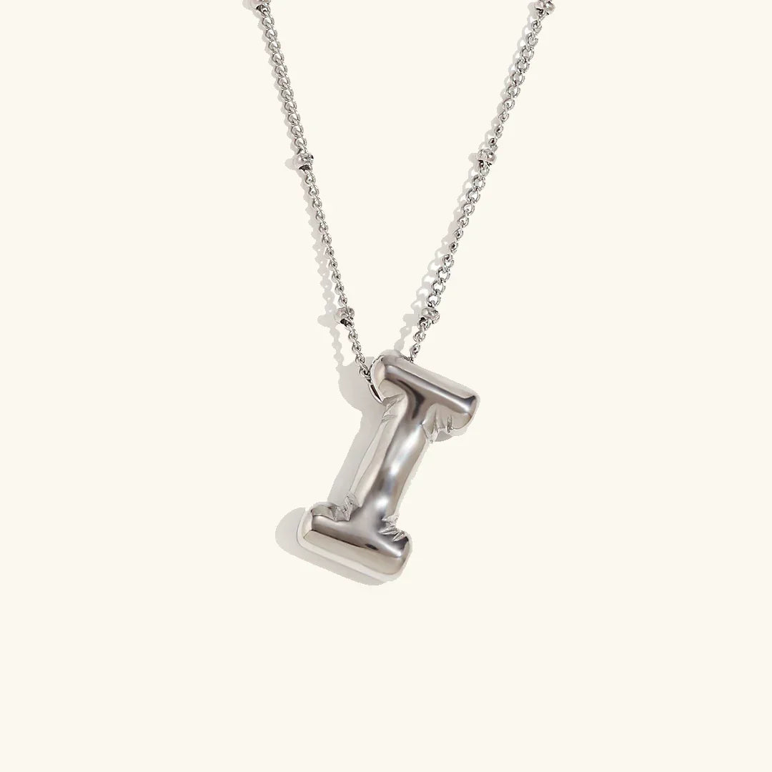 Balloon Initial Pendant Necklace