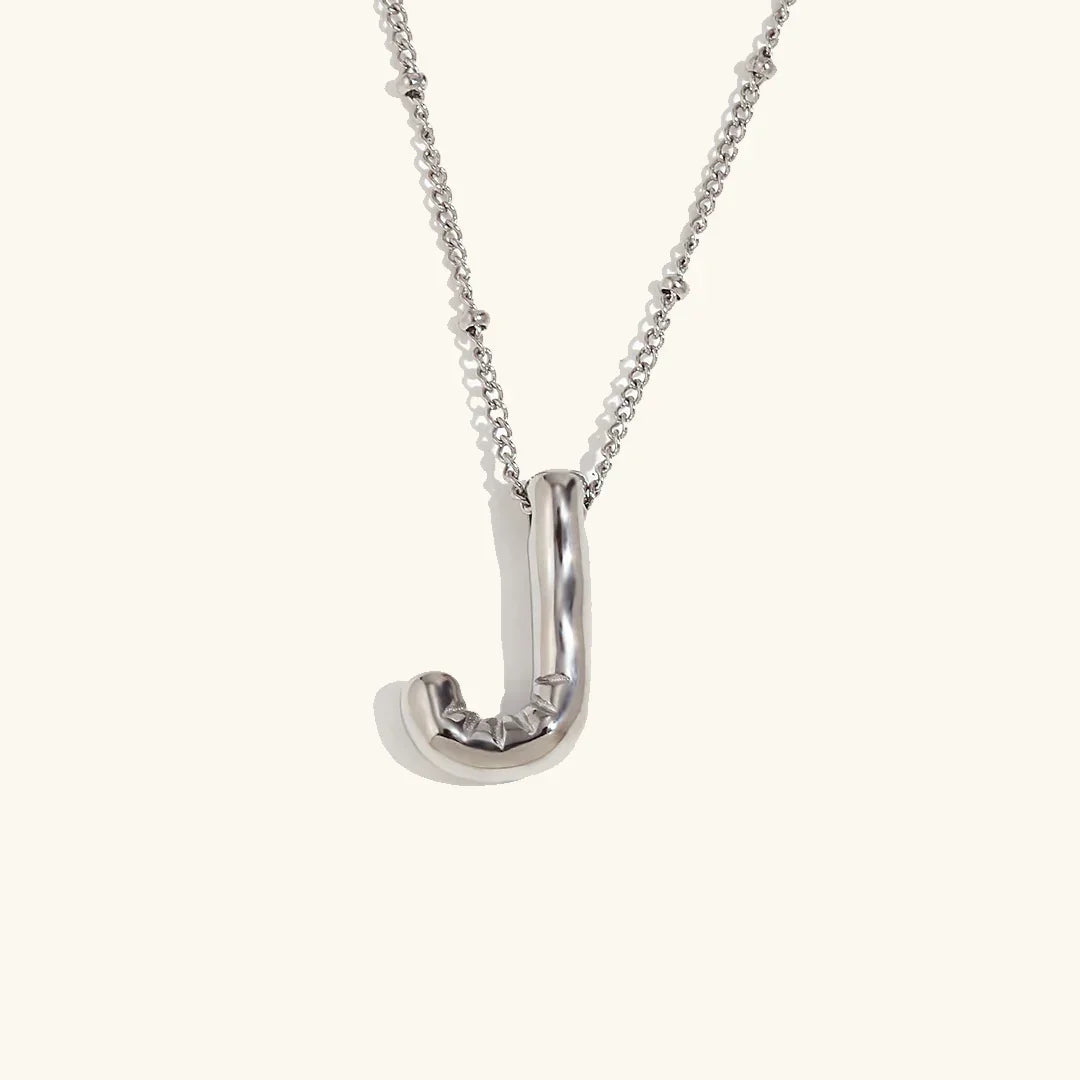 Balloon Initial Pendant Necklace