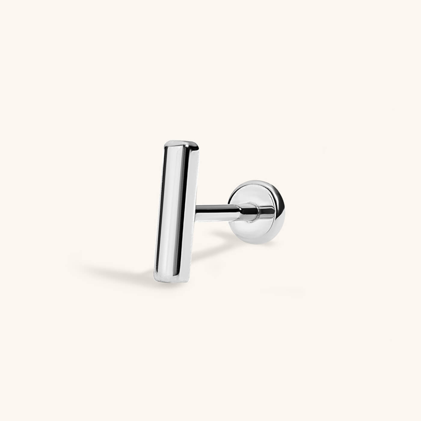 Bar Push Pin Flat Back Earring
