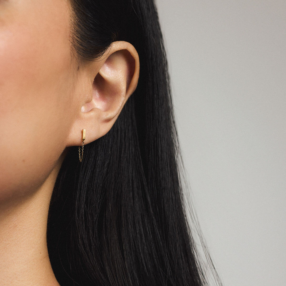 Bar Chain Nap Earrings