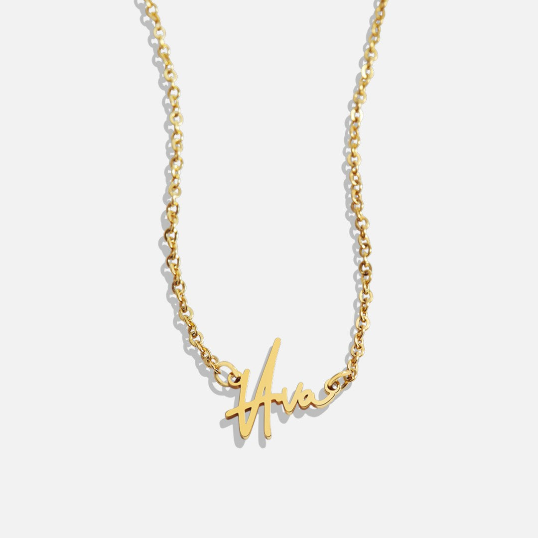 Signature Personalized Name Necklace – Gold