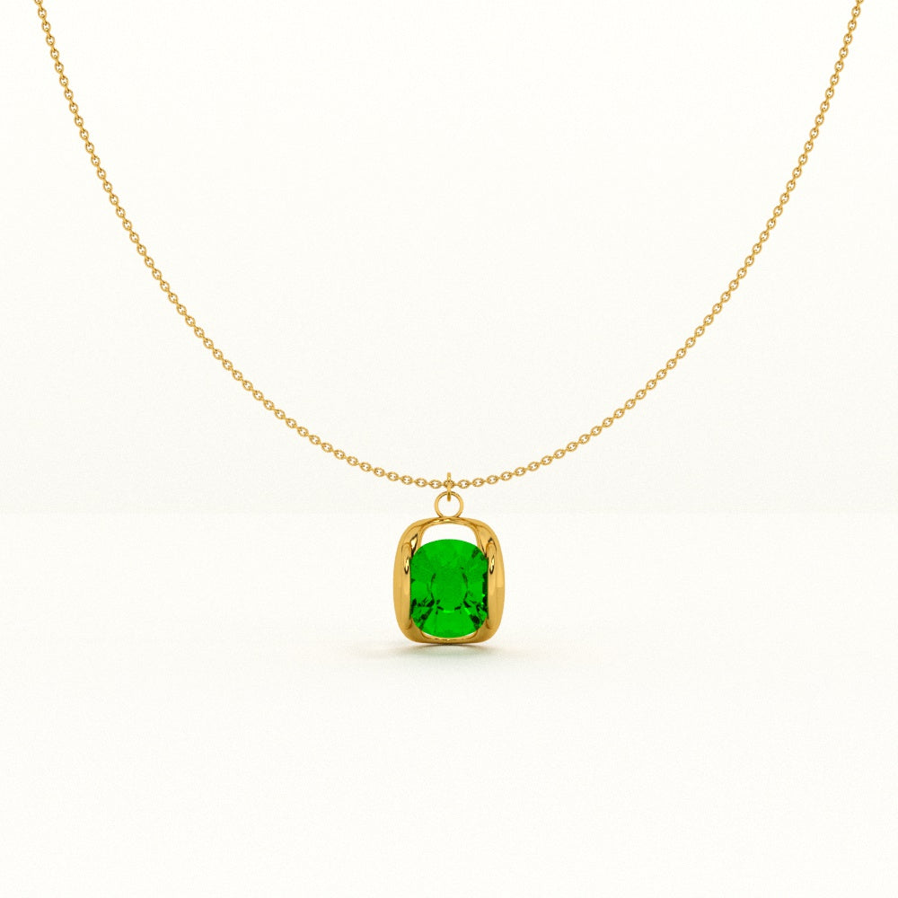 Regal Emerald Necklace – GOLD