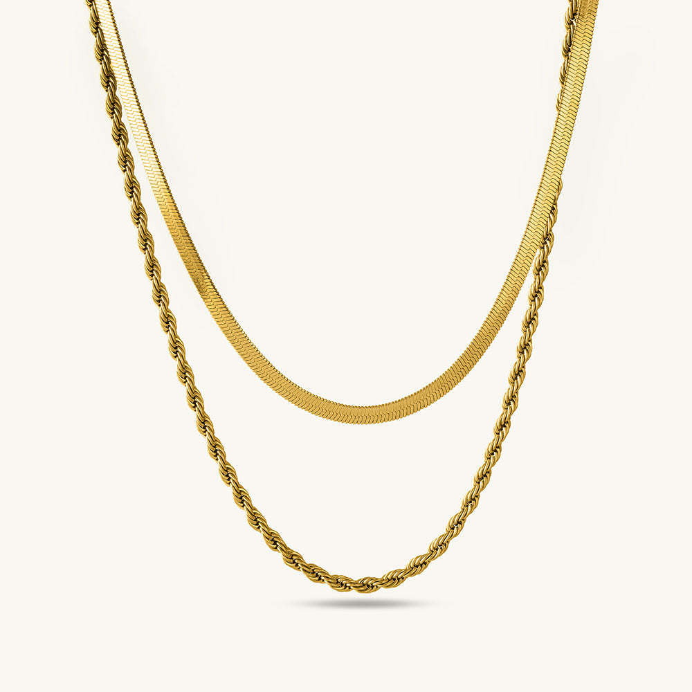 Rope N Snake Chain – GOLD