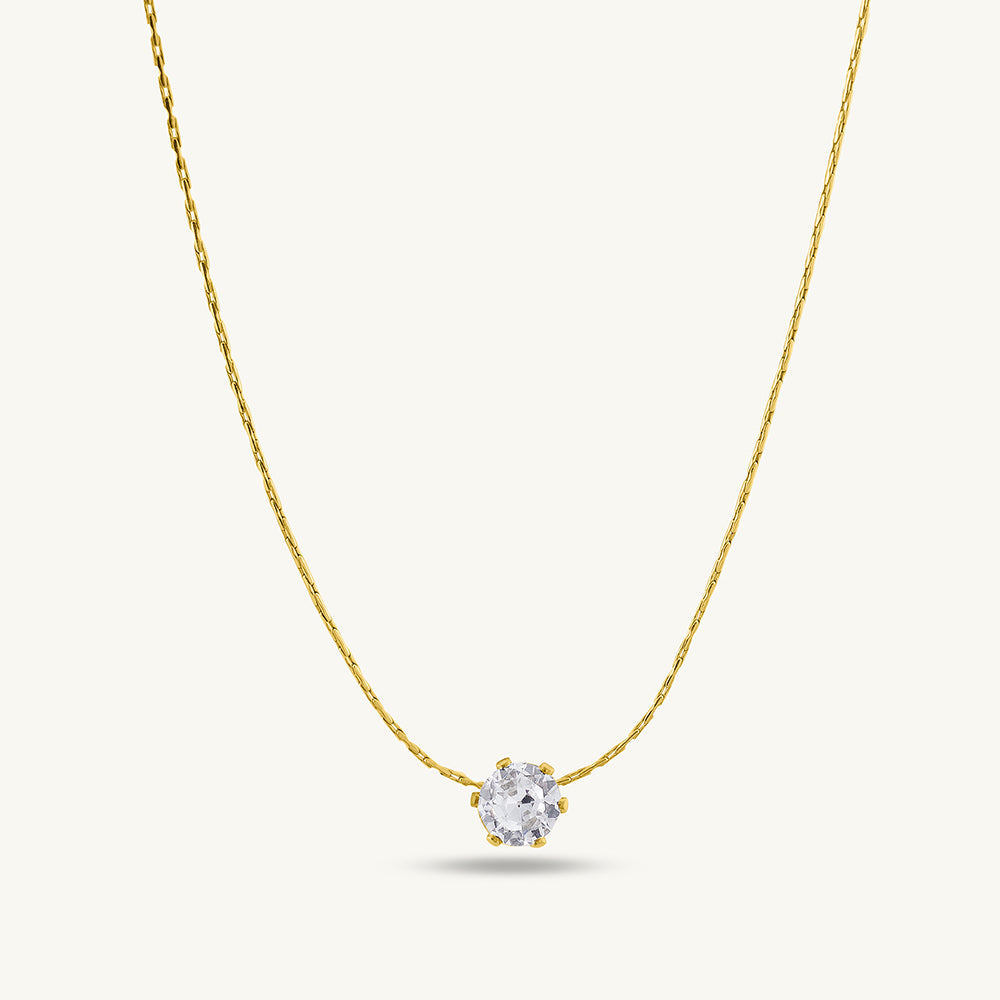 Delicate Diamond Studded Necklace