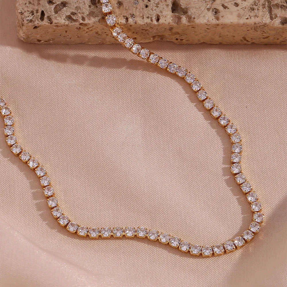 Classic Tennis Sparkle Necklace