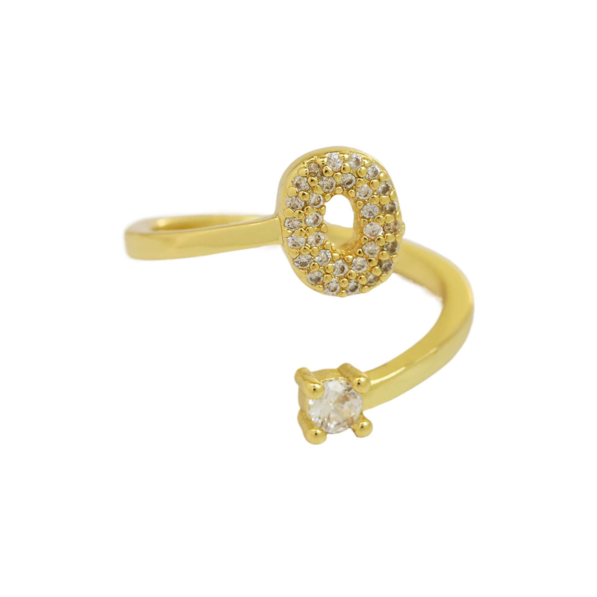 Bubble Initial Wrap Ring