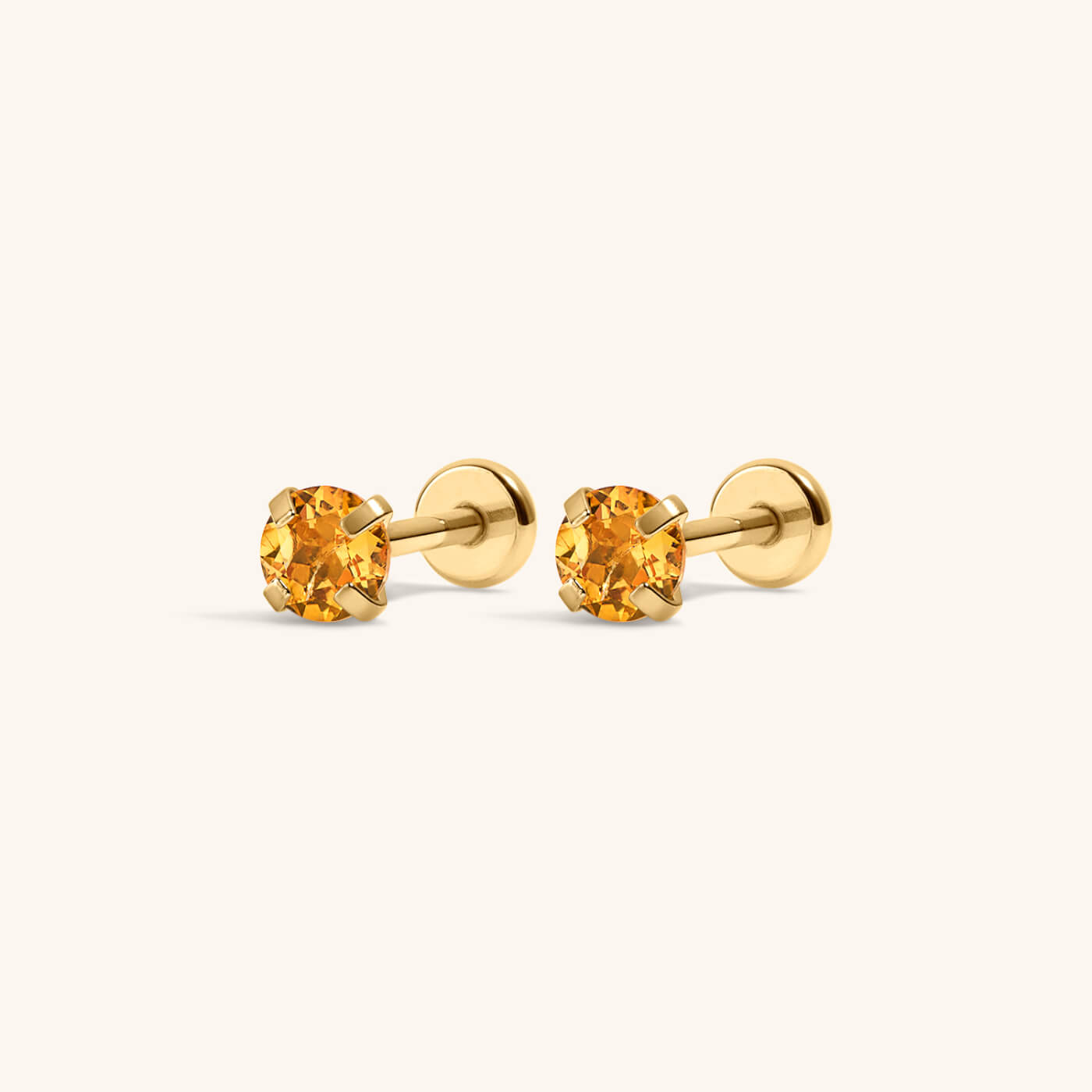 Citrine Nap Earrings – Gold