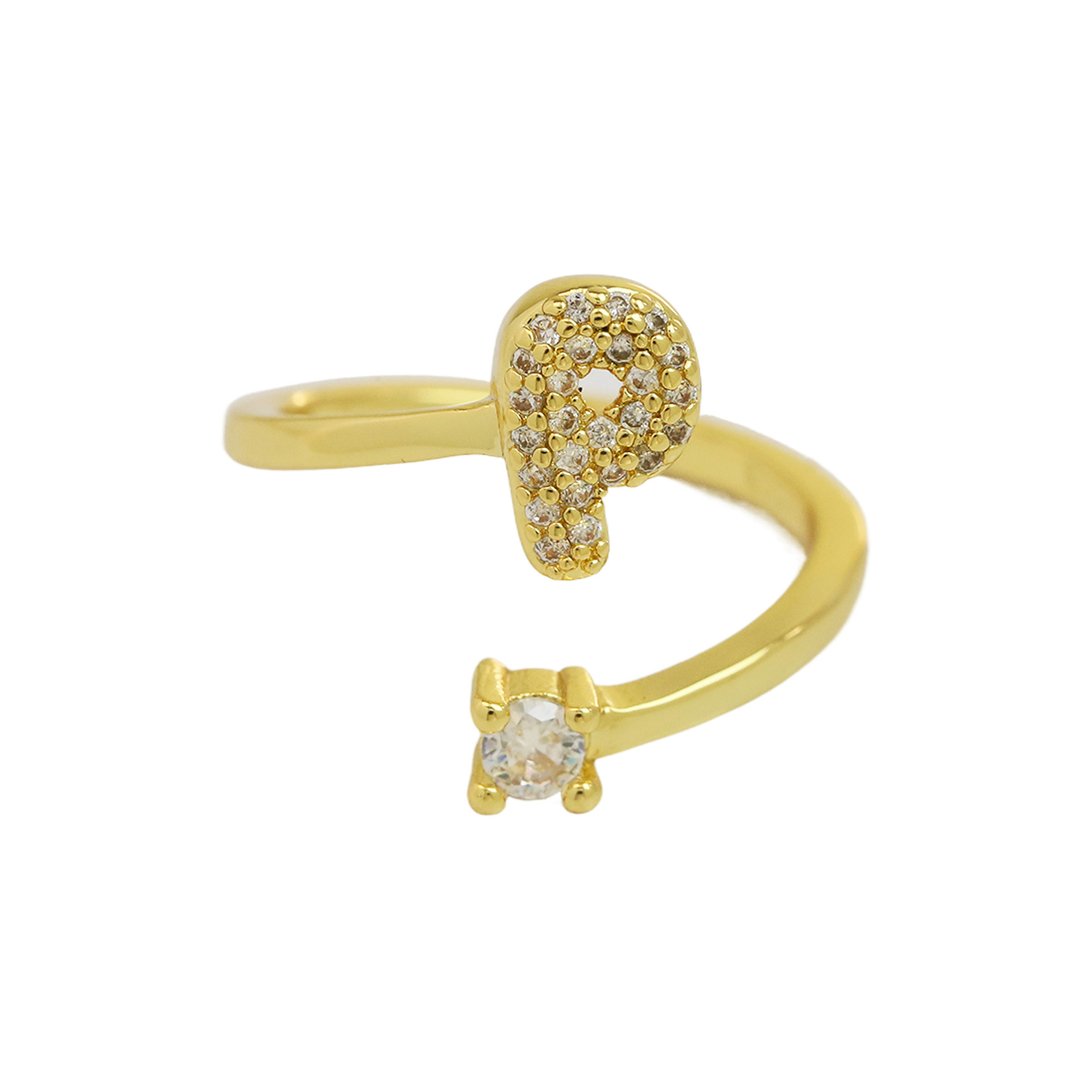 Bubble Initial Wrap Ring